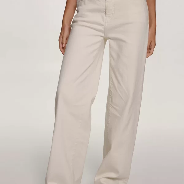 DKNY DKNY DJ5M4076 ΠΑΝΤΕΛΟΝΙ DENIM DKNY DJ5M4076-ECR Ecru