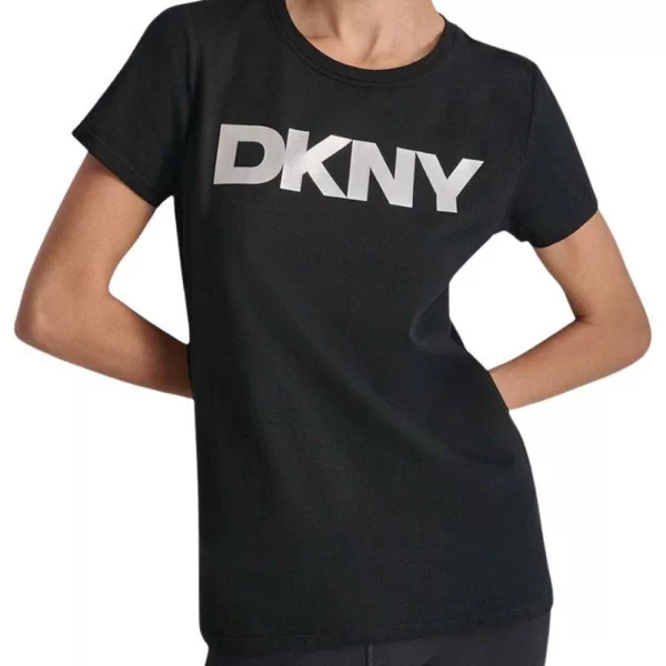 DKNY DKNY DP5T9923 LOGO ΜΠΛΟΥΖΑΚΙ ΚΟΝΤΟΜΑΝΙΚΟ DKNY DP5T9923-BSV JetBlack