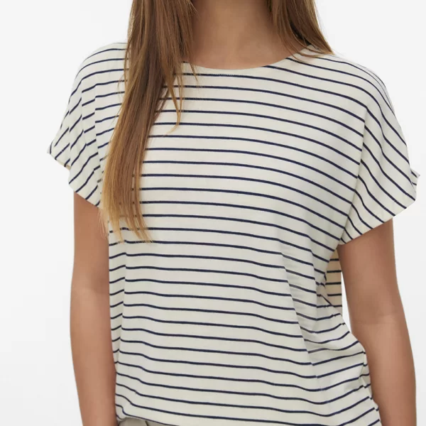 Vero Moda VERO MODA VMHOLLI CAP SLEEVE O-NECK TOP JRS 10339728-BirchNAVY BLAZER Biege