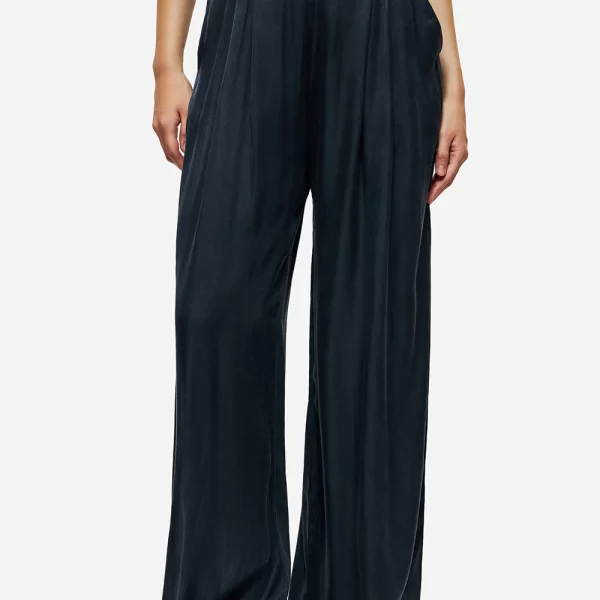 DIRTY LAUNDRY WIDE LEG PLEATED PANTS DLWP000048-VINTAGE BLUE DarkBlue