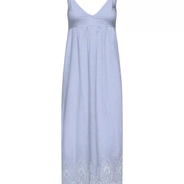 Only ONLY ONLTULUM EMB LONG STRAP DRESS WVN 15369128-SerenityBRIGHT WHITE LightBlue