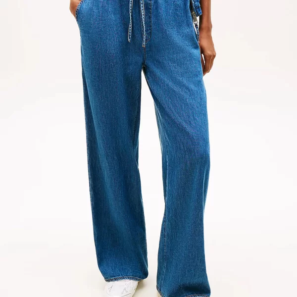 TOMMY JEANS TOMMY JEANS TJW CHAMBRAY PULL ON PANTS DW0DW23008-1A5 DenimBlue