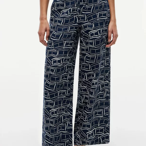 Tommy Hilfiger TOMMY HILFIGER ESS LINEN PULL ON PANTS WW0WW48970-0GY NavyBlue