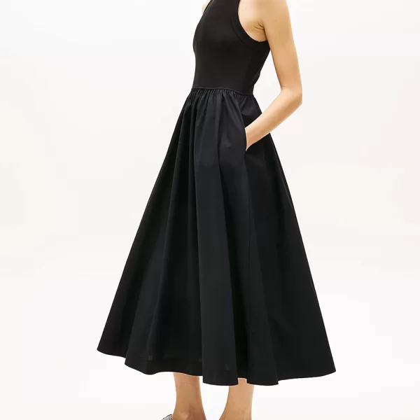 TOMMY JEANS TOMMY JEANS TJW RIB POPLIN TANK DRESS EXT DW0DW22593-BDS Black