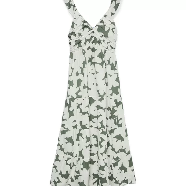 Vero Moda VERO MODA VMDICTHE SL FRILL ANKLE DRESS WVN GA 10341603-Laurel WreathLoa Mixed