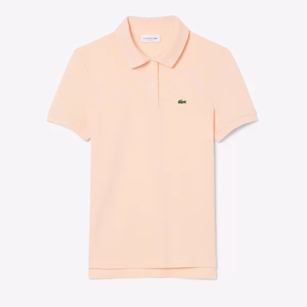 Lacoste LACOSTE ΜΠΛΟΥΖΑ ΚΜ SHORT SLEEVED RIBBED COLLAR SHIRT 3PF7839-BIG LightCoral