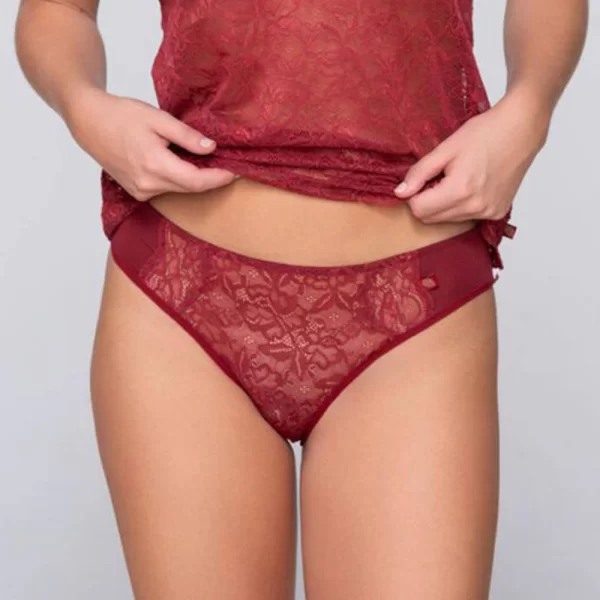 Luna LUNA Micro Touch lace brief 24520-17 Red