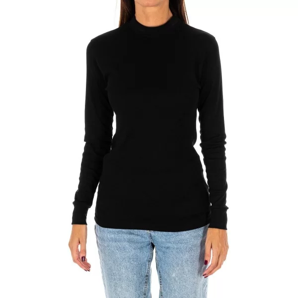 Μπλουζάκια με μακριά μανίκια Kisses And Love 1625-M-NEGRO