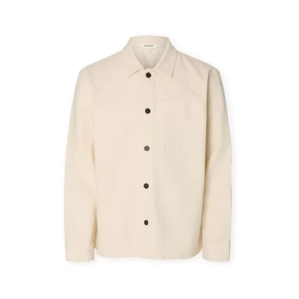 Selected Μπλουζάκια Selected Regular-Jake Jacket - Ecru