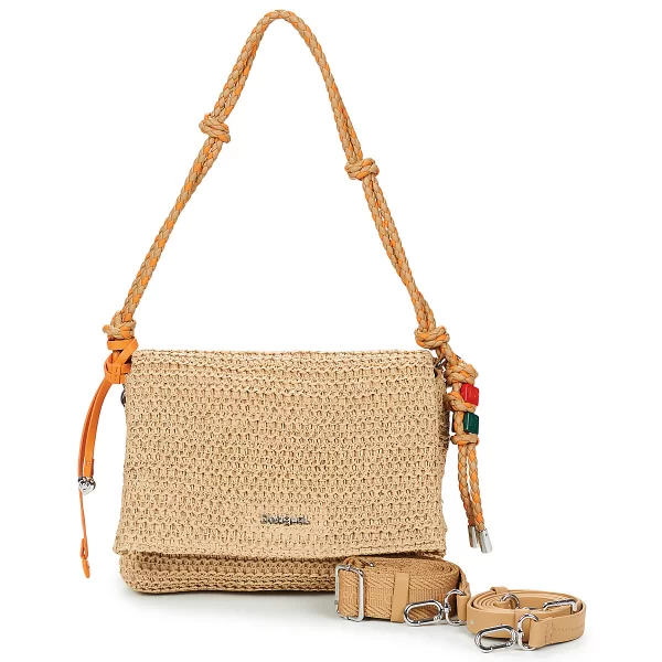 Τσάντες ώμου Desigual HALF LOGO RAFFIA VENECIA