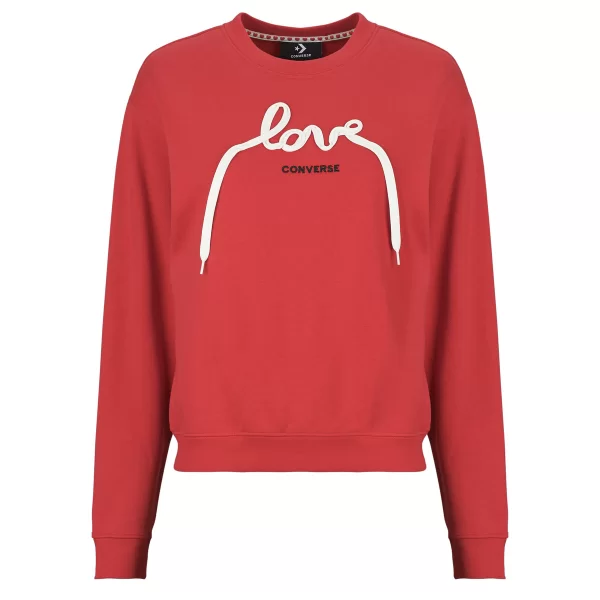 Converse Αθλητικό T-shirt Converse LOVE LACES CREW