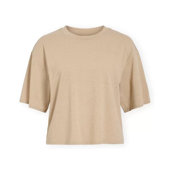 Vila T-shirt με κοντά μανίκια Vila T-Shirt Luxi - Birch