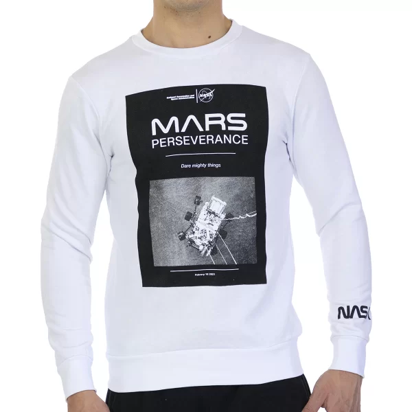 Αθλητικό T-shirt Nasa MARS03S-WHITE