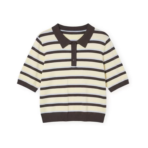 Aware Πόλο με κοντά μανίκια Aware Polo Oline - Chocolate Torte/Vanilla