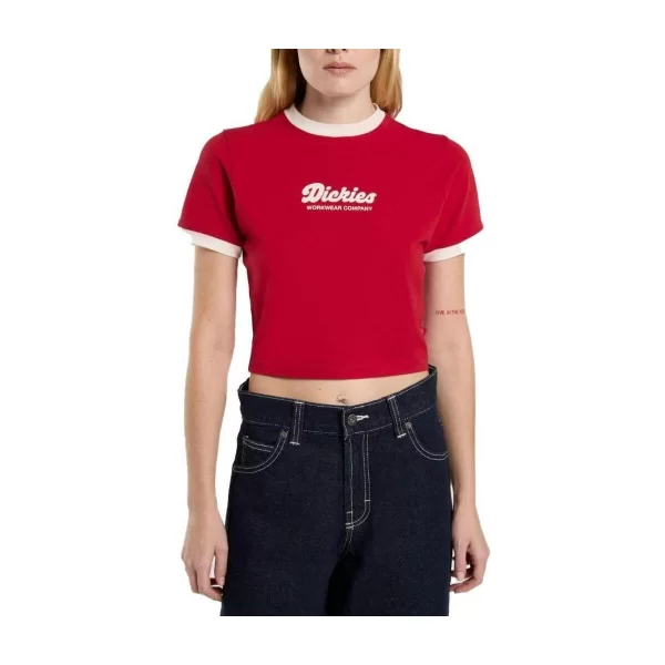Dickies T-shirts & Polos Dickies Camisetas Mujer Modèle Dk0a4z8i0er1 Lewistown Ringer