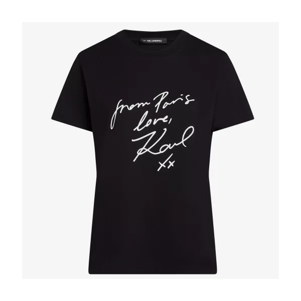 Karl Lagerfeld T-shirt με κοντά μανίκια Karl Lagerfeld Camisetas Mujer Modèle B2w17104