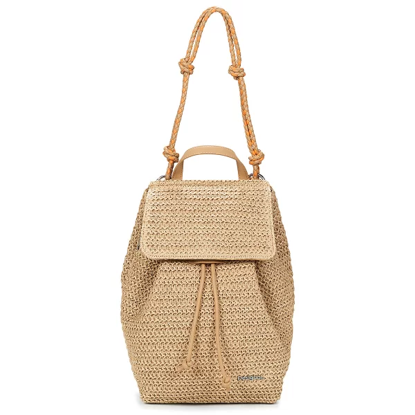 DESIGUAL Σακίδιο πλάτης Desigual BACKPACK HALF LOGO RAFFIA LUENA