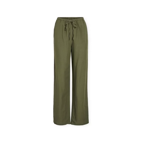 Vila Παντελόνα Vila Noos Prisilla Trousers - Olivine