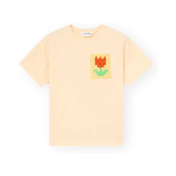 Compania Fantastica T-shirt με κοντά μανίκια Compania Fantastica COMPAÑIA FANTÁSTICA T-Shirt 11036 - Light Yellow