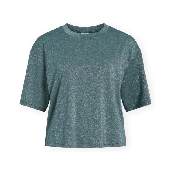 Vila T-shirt με κοντά μανίκια Vila T-Shirt Luxi - Atlantic Deep