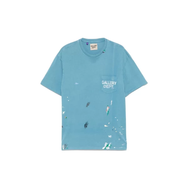 gallery dept T-shirt με κοντά μανίκια gallery dept VINTAGE LOGO PAINTED TEE BLU