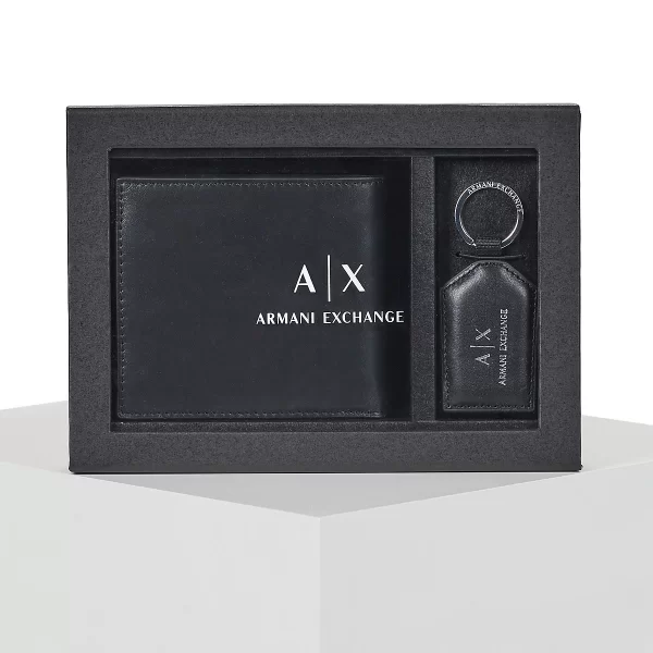 Armani Exchange Πορτοφόλι Armani Exchange PLAIN LEATHER GIFT SET