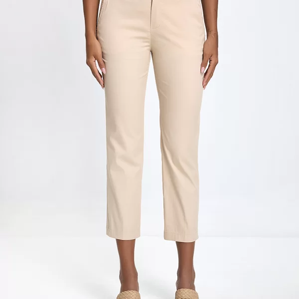 Ariela Montero Γυναικείο Παντελόνι Βαμβακερό με Πλαϊνές Τσέπες Regular Fit σε Μπεζ