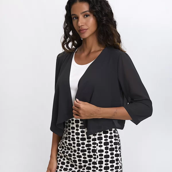 Laura Donini Γυναικείο Κοντό Ζακετάκι με 3/4 Μανίκι Regular Fit