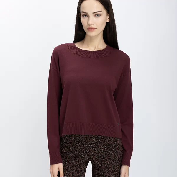 Monari Monari Γυναικείο Πουλόβερ με Ριμπ Τελειώματα Regular Fit σε Πράσινο