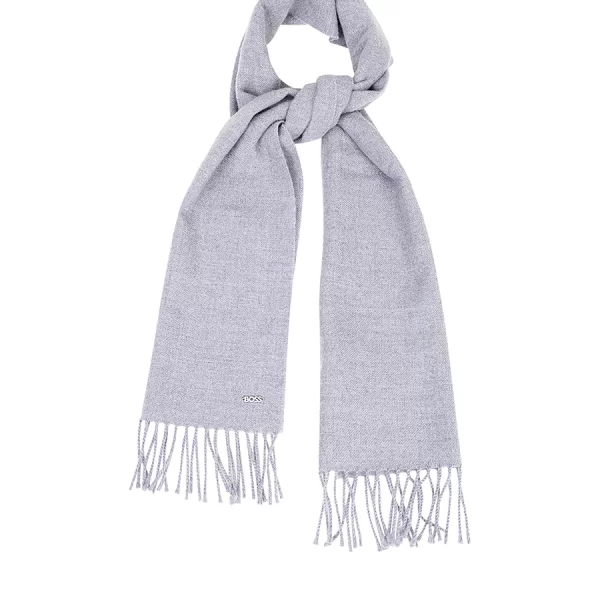 Boss Boss Γυναικείο Μάλλινο Κασκόλ με Logo Rivet