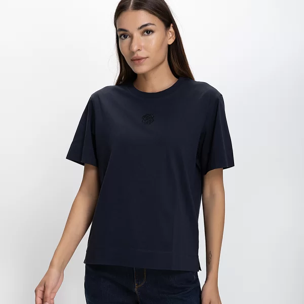 Boss Boss Γυναικείο T-shirt Regular Fit Με Κεντημένο Λογότυπο