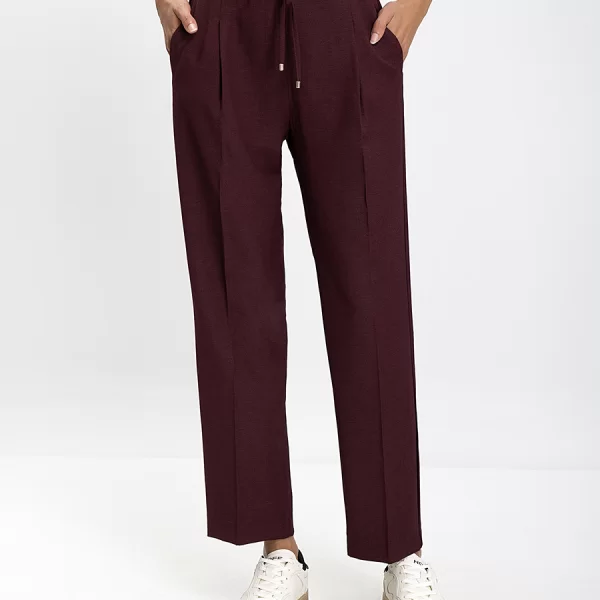 Diana D Γυναικείο Παντελόνι Regular Fit Με Ζώνη-Κορδόνι