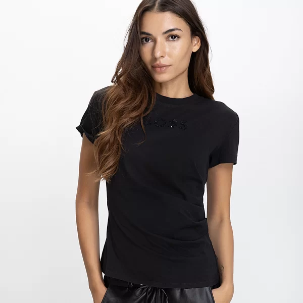 Boss Boss Γυναικείο T-shirt Regular Fit Με Κεντημένο Logo