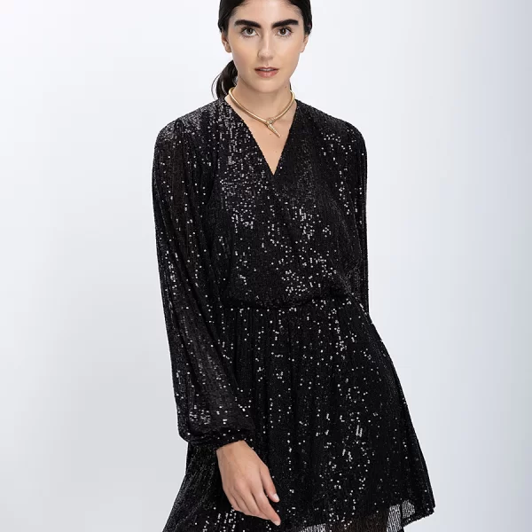 Boss Boss Γυναικείο Φόρεμα Με Παγιέτες Classic Fit