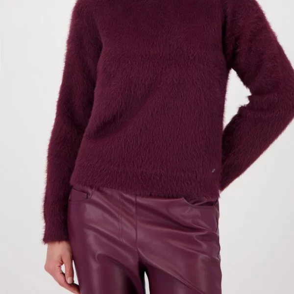 Monari Monari Γυναικείο Πλεκτό Πουλόβερ Με Χνουδωτή Υφή