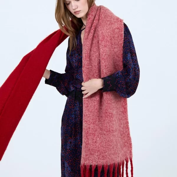 SKATÏE Skatie Γυναικείο Κασκόλ Με Κρόσσια Και Logo