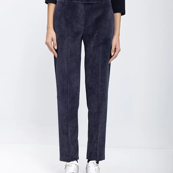 Laura Donini Γυναικείο Παντελόνι Κοτλέ Straight Fit