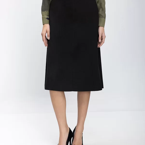 The Abito The Abito Γυναικεία Midi Φούστα Με Μεταλλική Λεπτομέρεια