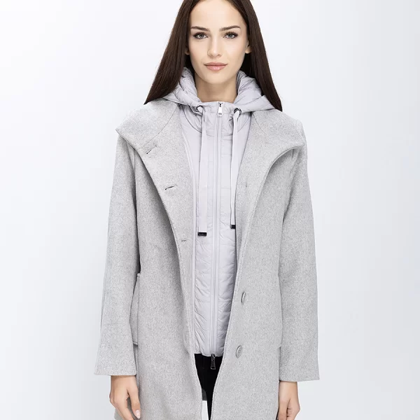 Γυναικείο Παλτό Με Αποσπώμενο Γιλέκο