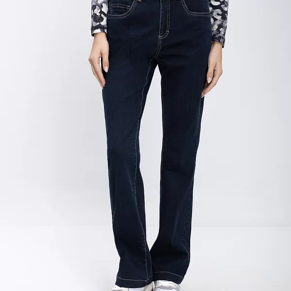 Anna Montana Γυναικείο Τζιν Παντελόνι Straight Fit