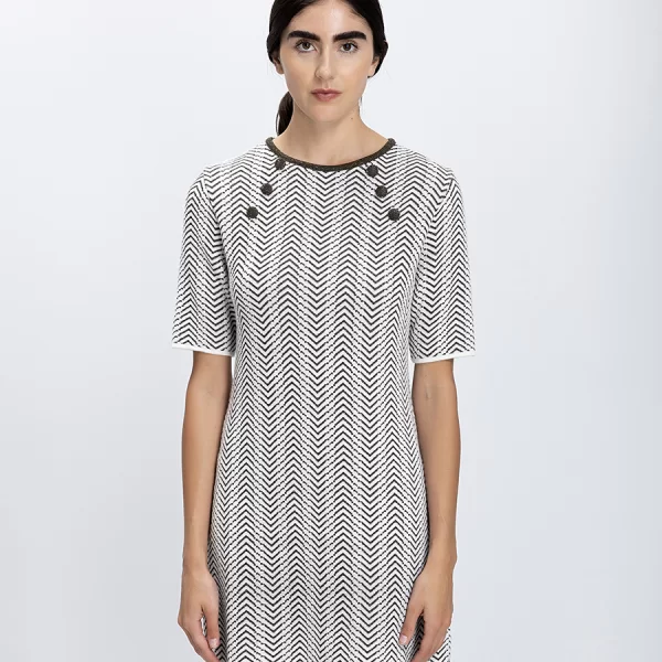 Pho Firenze Γυναικείο Mini Φόρεμα Με Γεωμετρικό Μοτίβο