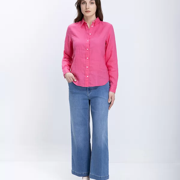 Gant Γυναικείο Πουκάμισο Λινό Regular Fit