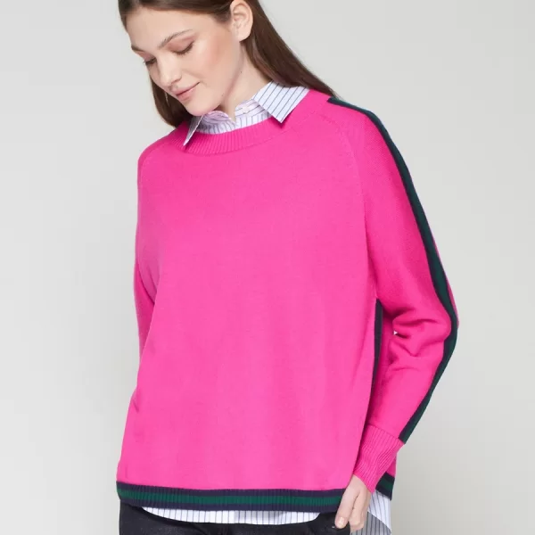 VILAGALLO Vilagallo Γυναικείο Πλεκτό Regular Fit Μάλλινο με Ριπ Λεπτομέρειες