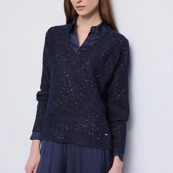 Gaudi Gaudi Γυναικείο Πλεκτό Με Shimmer Υφή Regular Fit