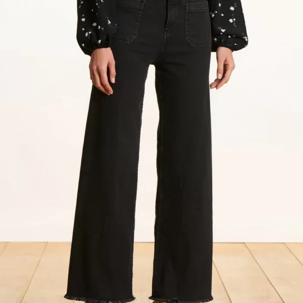 La Fee Maraboutee Γυναικείο Παντελόνι Τζιν Βαμβακερό Wide Leg