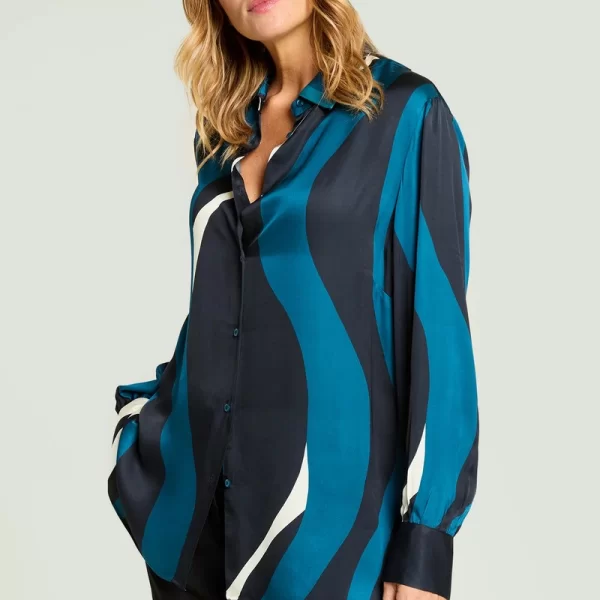 Luisa Viola Γυναικείο Πουκάμισο Με Κυματιστό Print