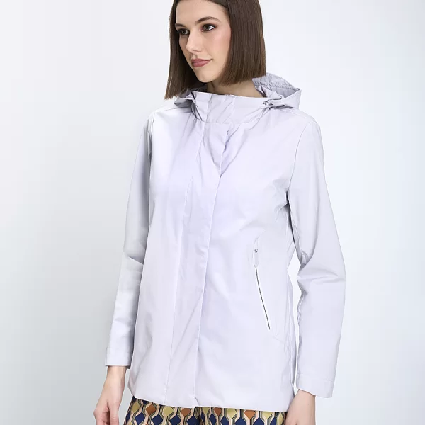 Virginia Blu Virginia Blu Γυναικείο Μπουφάν Regular Fit Πολυεστερικό Με Κουκούλα