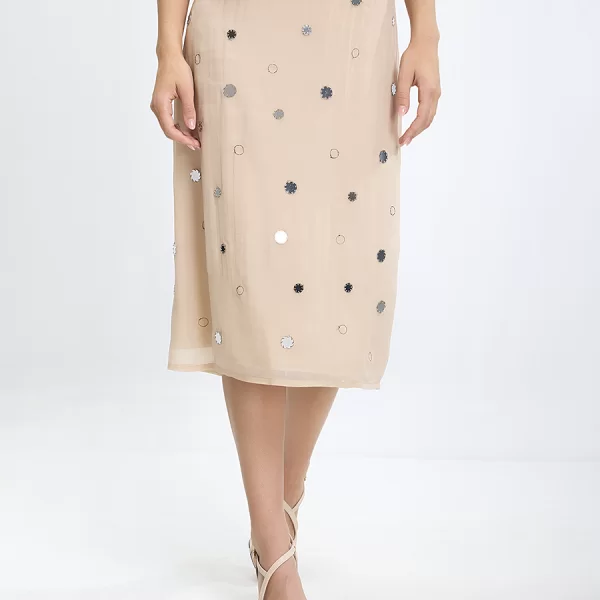 SEVENTY VENEZIA Seventy Venezia Γυναικεία Φούστα Regular Fit με Κεντητές Λεπτομέρειες