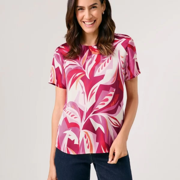 Gerry Weber Γυναικείο T-shirt Slim Fit με Αφηρημένο Σχέδιο