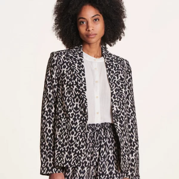 LA FEE MARABOUTEE La Fee Maraboutee Γυναικείο Σακάκι Tailleur Regular Fit με Εμπριμέ Σχέδιο